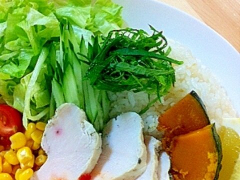 圧力鍋で鶏ハム&シンガポールライス風鶏ご飯